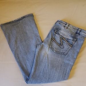 Silver Frances Bootcut Jeans Size 36